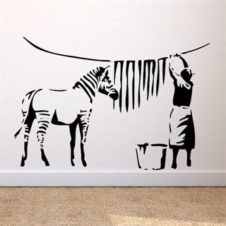 Zebras tvättade ränder - Väggdekor