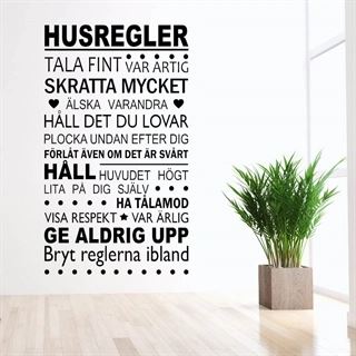 Moderna Husregler - Väggdekor