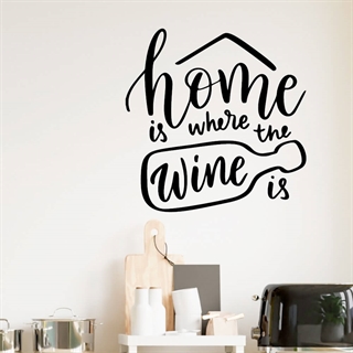 Home is where the wine is - Väggdekor