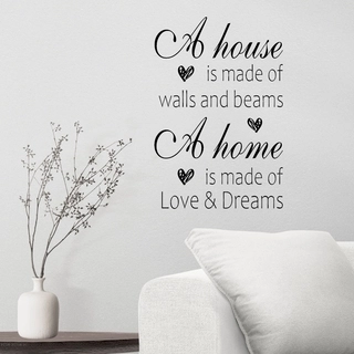 Ett hem är gjort av Love - väggdekor