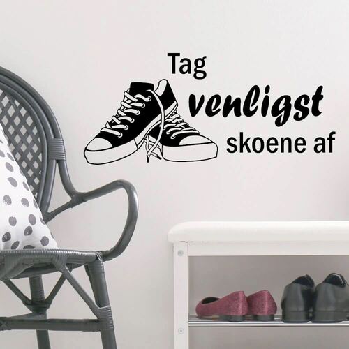 Ta av dig skorna - Väggdekor