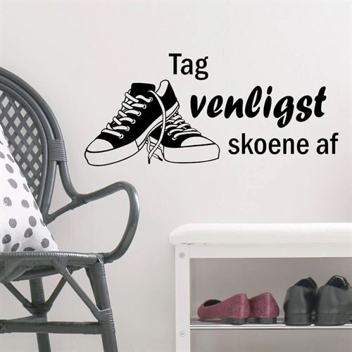 Ta av dig skorna - Väggdekor