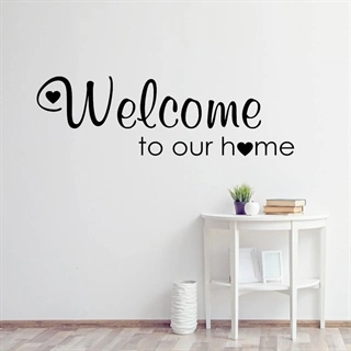 Välkommen till vårt hem # 3 - Väggdekor