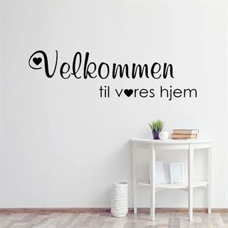 Välkommen till vårt hem # 1 - Väggdekor