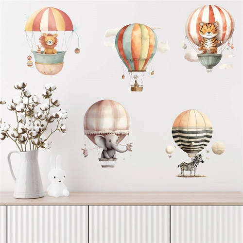Luftballong med djur som väggdekor för barn