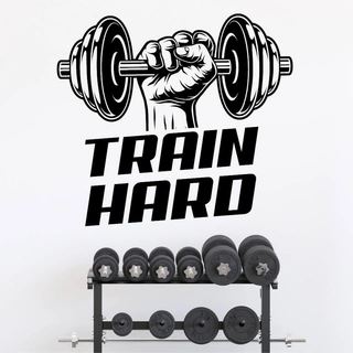 Train Hard - Väggdekal