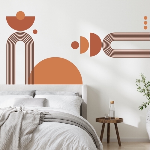 Smart och dekorativ wallsticker för hela hemmet bruna nyanser väggdekor