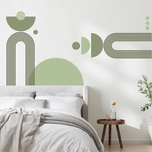 Smart och dekorativ wallsticker för hela hemmet gröna nyanser väggdekor