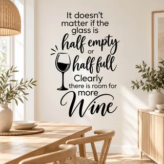 It Doesn't Matter If The Glass Is - Väggdekor