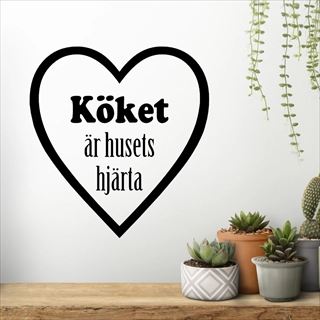 Köket är husets hjärta - väggdekor