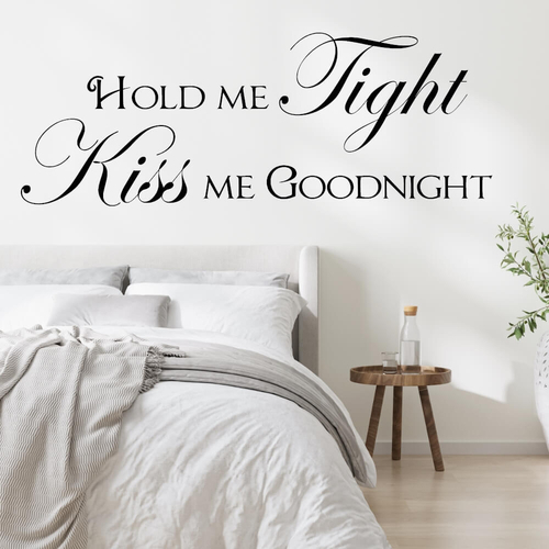 Wallstickers med text Hold me 