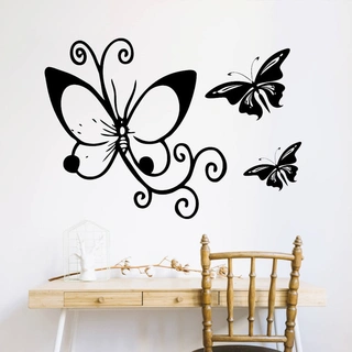 Vackra fjärilar - Få vackra fjärilar som wallsticker. 