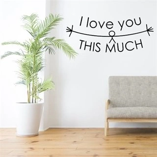 I love you this much - Väggdekor