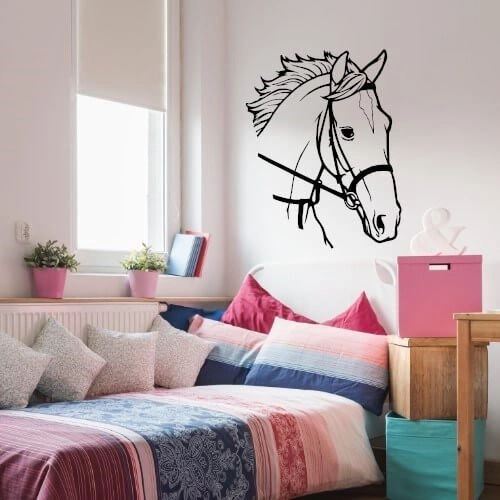 Wallsticker med stor fin häst 