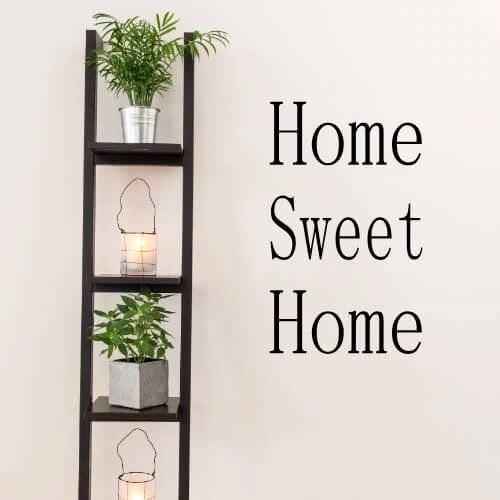 Wallstickers med texten Home Sweet Home 