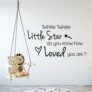 Text, Twinkle twinkle little Star - Väggdekor