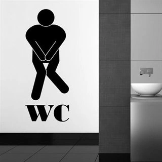 WC - Stickers - Väggdekor