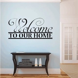 Wallstickers med text - Welcome to our Home