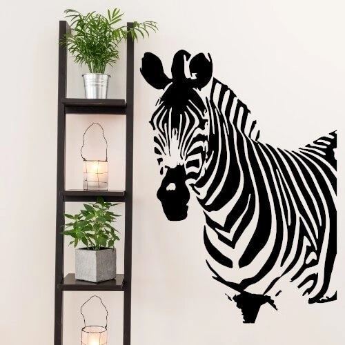 wallsticker med text zebra 